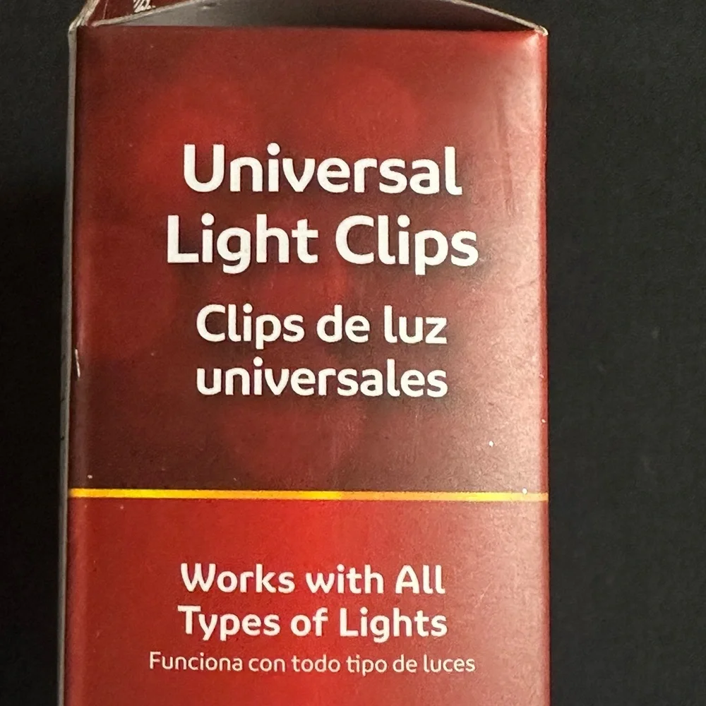🌸 $3 if bundled Universal Light Clips for gutters shingles & tile 100 Clips NWT